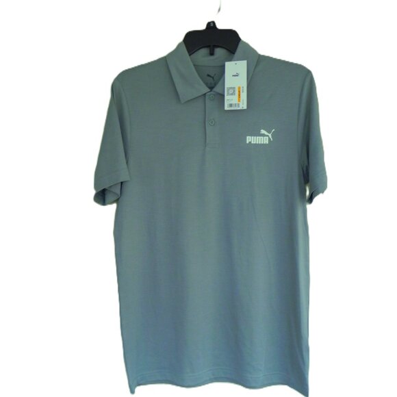 NWT Puma Men's soft  polo green moon short sleeves Size Small - Picture 1 of 4